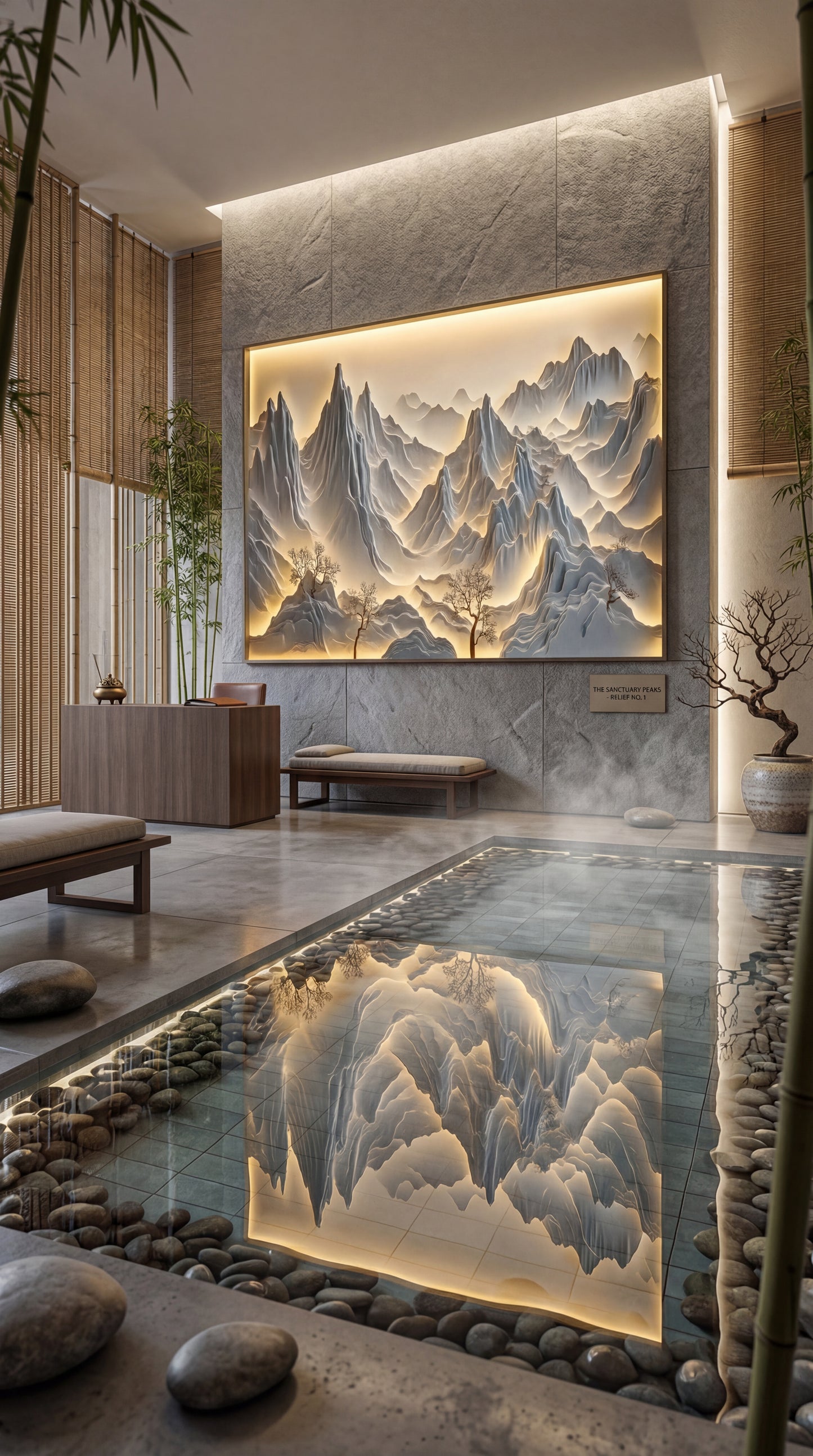 3D Mountain Landscape Wall Art Decor for Modern Home Interiors