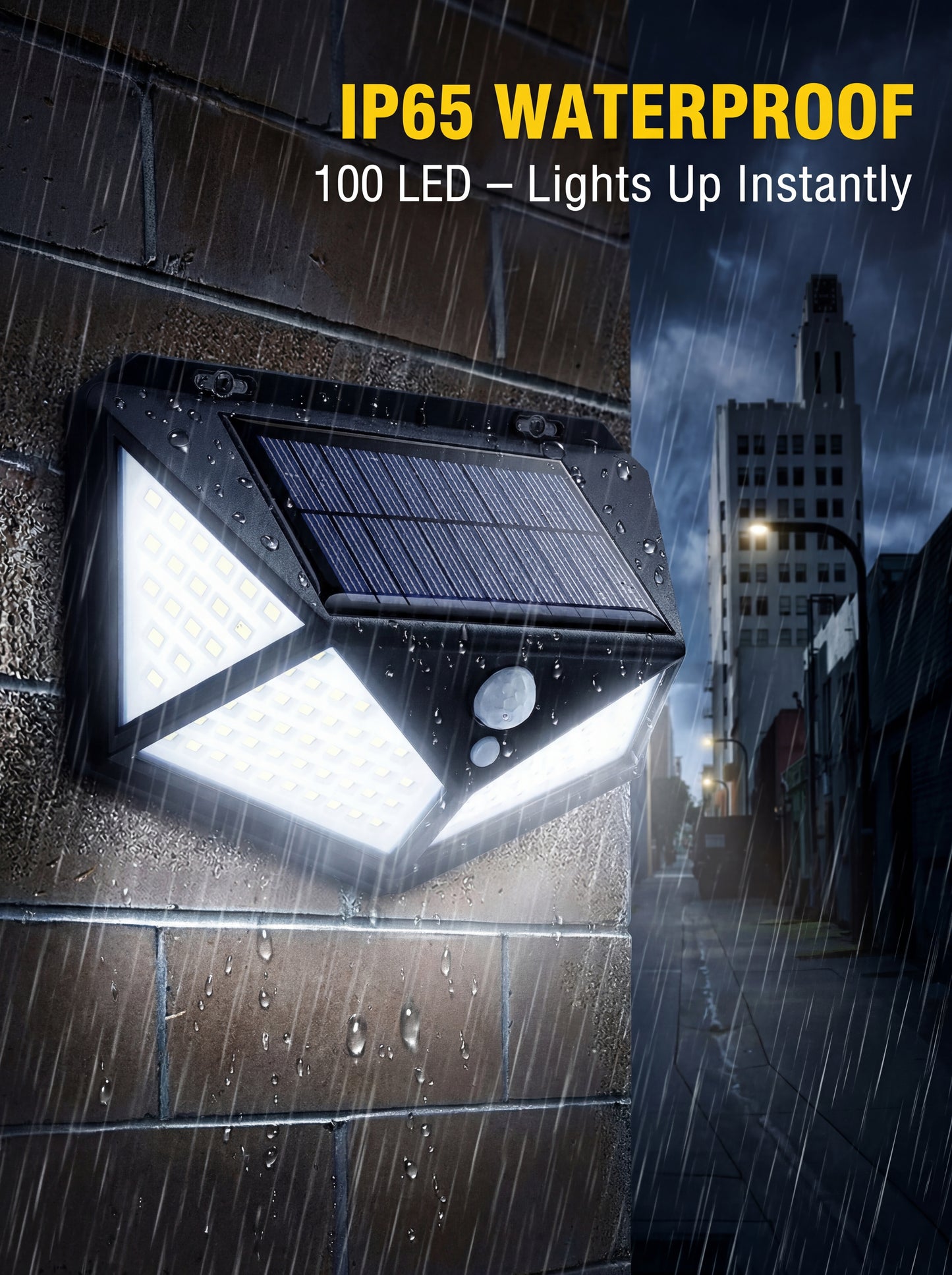 Multifunctional Solar Lamp Outdoor Garden Decoration Solar LED Light Waterproof Sunlight Powered Spotlight with Motion Sensor